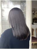 重ため黒髪ストレートミディアムサラ艶髪世田谷美容室