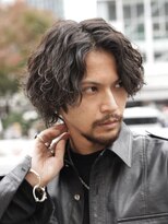 フィフスパーク(fifth PARK)&nbsp;メンズミディアムパーマボブウルフカット緩めスパイラルパーマ