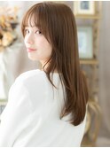 ツヤ感ショコラベージュ小顔レイヤーロングh3志木20代30代40代