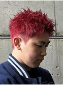赤髪スパイキーショート