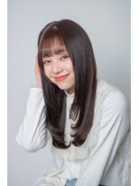 ルフュージュ バイ プロデュース 相模大野店(Refuge by Produce)&nbsp;チョコレートブラウン/レイヤーカット/ストレートロング