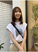 大人可愛いレイヤーカットピンクアッシュブリーチなし伸ばしかけ