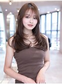 20代30代かわいい/顔周りレイヤー/髪質改善/髪質改善ストレート