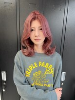 ジン(JIN)&nbsp;☆ピンクベージュ☆ピンクミルクティー☆くびれヘア☆久留米☆