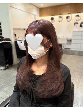 ヘアーサロン ウィング(HAIR SALON Wing) 赤坂*ブリーチなしレイヤーピンクラベンダーカラー