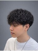【スパイラル × 無造作シャドウパーマ】