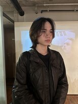 ノラジャーニー(NORA Journey)&nbsp;メンズボブウルフメンズミディアムレイヤーカットメンズウルフ