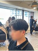 刈り上げセンターパート