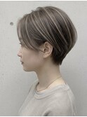 ハンサムショート/ハイライト/大人可愛いショートボブ