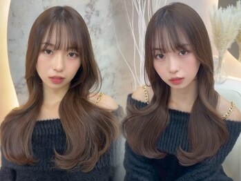 エス 熊谷(Ess)の写真/柔らかな透明感のある艶髪カラーで垢抜け!ブリーチなしで作る暗めカラーが人気♪ダブルカラー¥9,900*