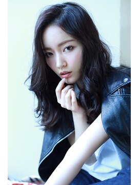 ラべリー 池袋(LOVELEY) LOVELEY ブラックセミロング　☆504