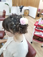 成人式・結婚式ヘアセット☆