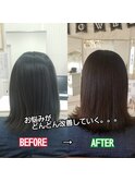 鶴園なおみ　の　髪質改善ツヤ髪さらさら外ハネスタイル