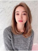 チョコレート 切りっぱなし イヤリングカラー 韓国ヘア 顔周り