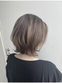 レイヤーボブ×白髪ぼかしハイライト☆