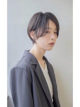 ヘアーアンドアート ルミナ(HAIR&ART LUMINA) 大人美人２0代30代40代黒髪前下がりショートボブ丸みショート