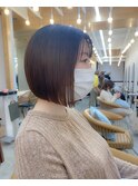 小顔ナチュラルボブ ココアベージュ【久保田夢美】横浜