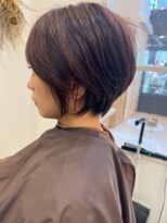 ヴィーヴォ 天六店(VIVO)&nbsp;【VIVO】収まる丸みショートボブ ラベンダーピンク 30代40代50代