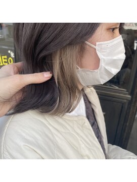 イオエ 岡本(ioe) イメチェン/フルバング/似合わせ/レッドブラウン/デジタルパーマ