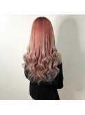 #ピンクグラデーション #プルエクステ