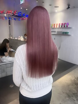 ゲーム 原宿店(GAME) ダブルカラーミルクティーピンクベージュカラーケアブリーチ韓国