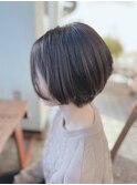 cherry 大人ショートアッシュブラウン　グレイカラー