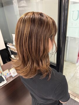 アイズ 本厚木(AIZU) アンブレラカラー　ミルクティーベージュ