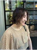 ゆるめカールのボブパーマ