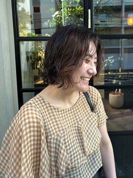 ウェーブ(WAVE) ゆるめカールのボブパーマ