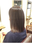 30代40代50代/ツヤ髪スタイル/ミディアムストレート