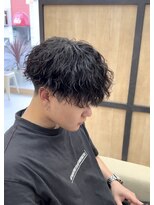 メンズギフト(men's GIFT)&nbsp;刈り上げツーブロックツイストスパイラルパーマメンズマッシュ