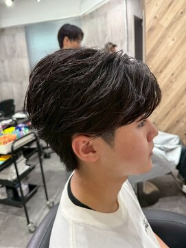ビカムメンズヘアー 栄店(become men's hair) フェザーパーマ/ニュアンスパーマ