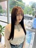 【ブリーチなしダブルカラー】カット+透明感・高発色アディクシーカラー￥9900