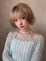 シエ バイ ケンジ 湘南台(sie by KENJE)&nbsp;透明感ミルクティーベージュ×ミニボブ