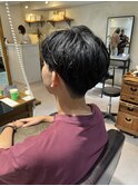 メンズカットメンズマッシュ黒髪