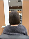 ボブ×アッシュカラー