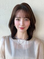 エイミーバイアフロートザガーデン 浦和店(amie by afloat the garden)&nbsp;大人かわいい外ハネセミロング／ココアブラウン【浦和】