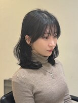 ノーレン 銀座(NOREN)&nbsp;ミディアムレイヤー/前髪カット/韓国ヘア/20代/30代/銀座