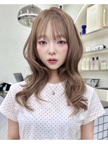 サンドレオ 新宿店(sand Leo)&nbsp;ミディアムレイヤーカット/髪質改善/韓国/前髪/新宿/ブリーチ