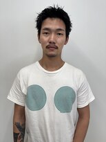 パーク(PARK)&nbsp;メンズショート刈り上げなしピンパーマ