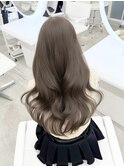 盛れるうるツヤくびれヘアブリーチなしカラーヘーゼルグレージュ