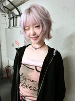 ノラ シブヤ(NORA)&nbsp;★ボブレイヤーボブウルフハッシュボブシャギーボブピンクカラー
