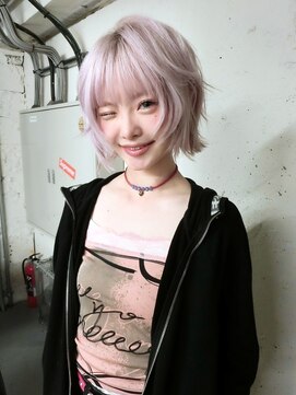 ノラ シブヤ(NORA) ★ボブレイヤーボブウルフハッシュボブシャギーボブピンクカラー