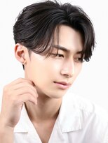 オーシャントーキョー 大阪(OCEAN TOKYO) ワックスなしツーブロックメンズセンターパートニュアンスパーマ