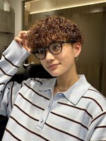 ウーズ ハラジュク(Ooze.HARAJUKU) ハッシュカットグレージュデザインカラーツートーンカラー原宿