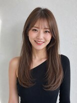 ヘア ルミナス バイ フォルテ(HAIR LUMINAS by FORTE)&nbsp;韓国風レイヤーカット/顔周りカット/ミルクティーベージュ/静岡