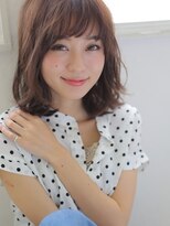 アグ ヘアー フラン 盛岡本宮店(Agu hair fran)&nbsp;柔らかに揺れるくせ毛風ミディ