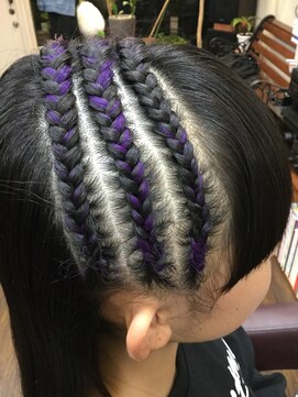 サロン ド アイ ソレイユ(Salon de i Soleil) バイオレットエクステプラスコーンロウスタイル!