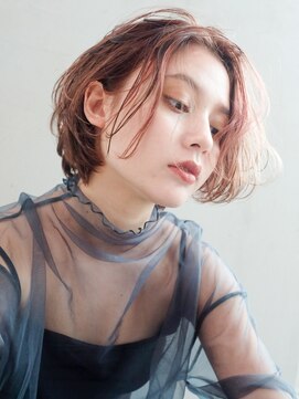 アルバム 銀座(ALBUM GINZA) ショートボブ_くびれミディイヤリングカラー_58354