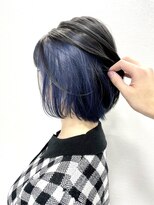 エクラヘア(ECLAT HAIR) インナーカラー×ブルー